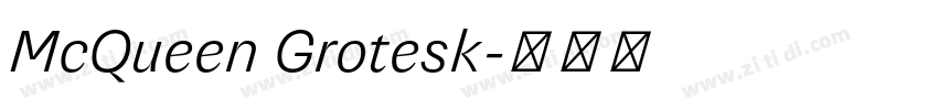 McQueen Grotesk字体转换